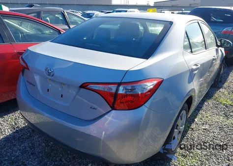 2015 Toyota Corolla Le z USA, uszkodzony, nr VIN 2T1BURHE3FC437359